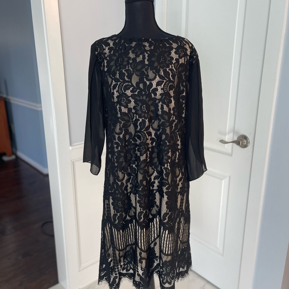 Elegant Black Lace Dress